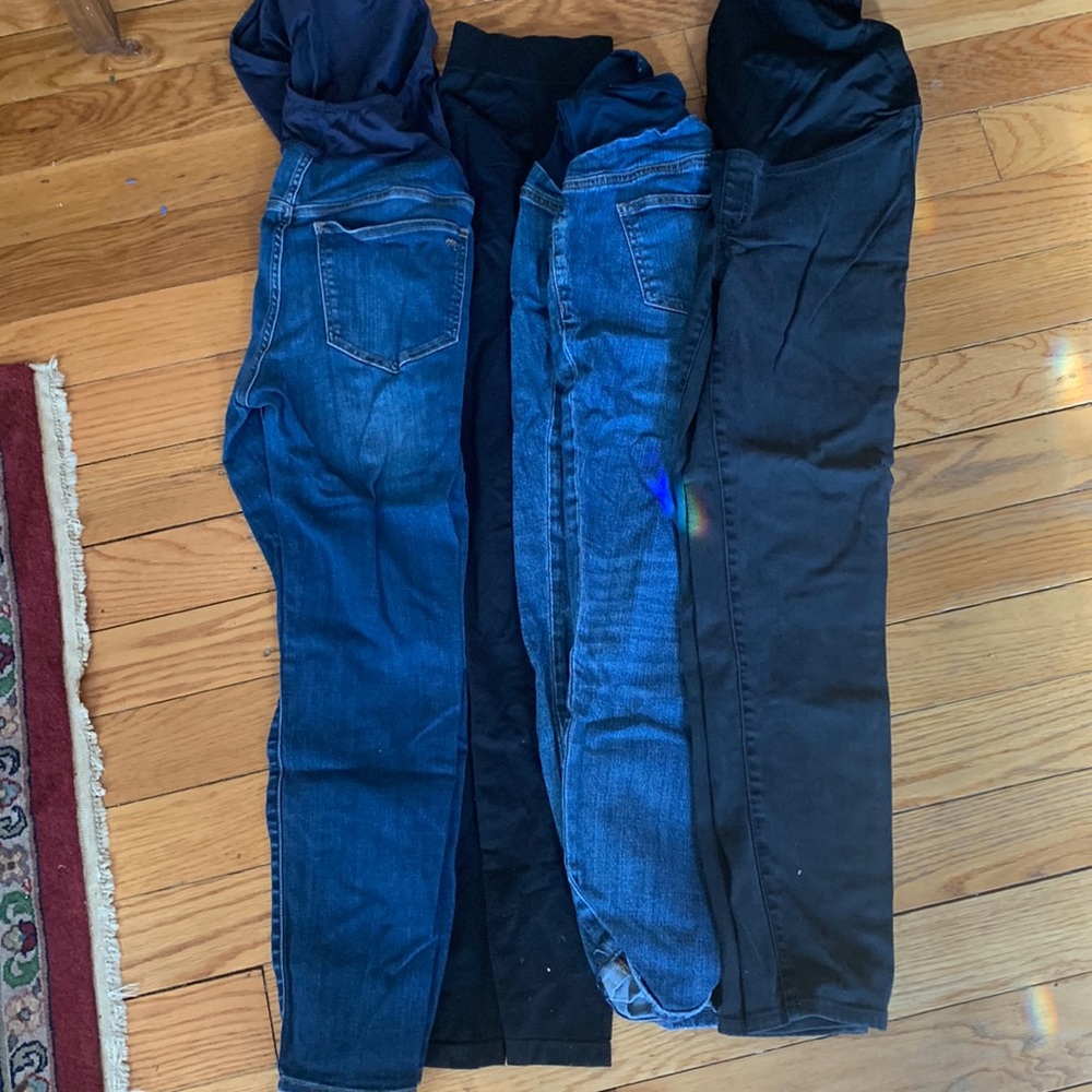 Lot of maternity pants, size 30/31– 2 pairs madewell, one pair blanqui, one LED